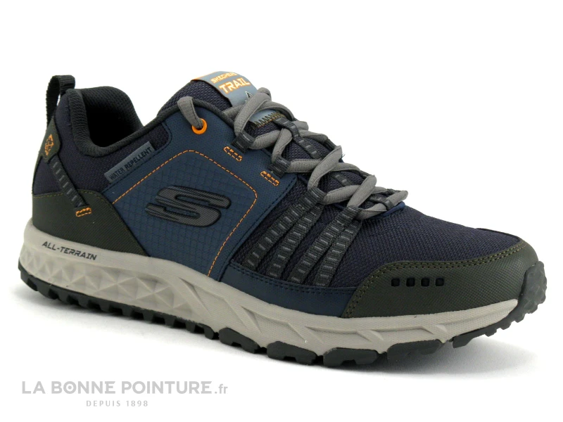 Skechers Escape Plan 51591 Gris Bleu - Mens Sport Casual - Basket – Image 5