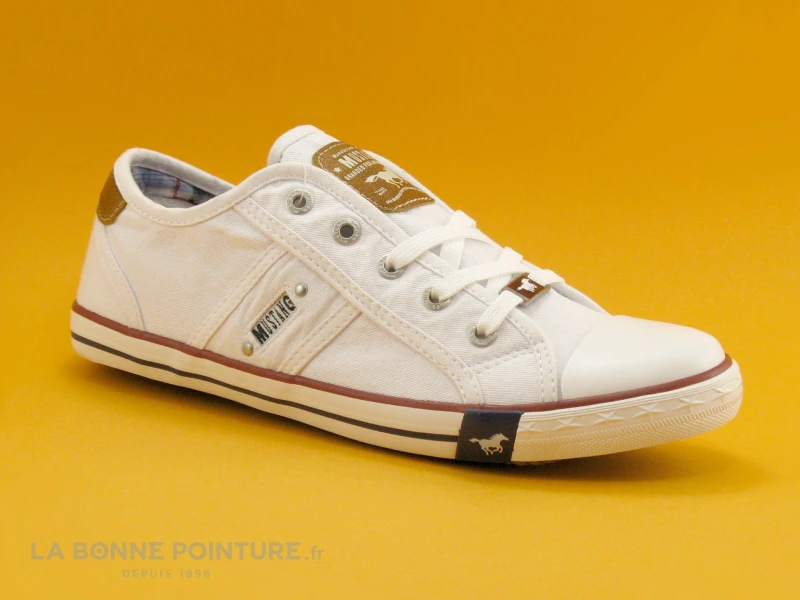 Mustang Shoes 1099-302-1 Blanc - Basket Toile – Image 4