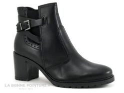 Shoelab PAMELA 4328 Noir - Boots Femme Talon Epais
