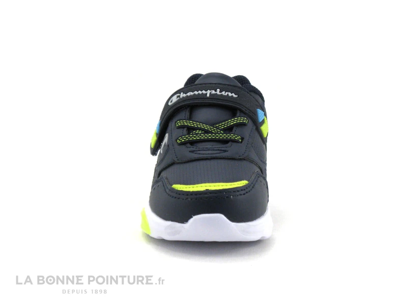Champion WAVE B TD - Basket Leds GARCON - Bleu Marine-Turquoise-Jaune – Image 2