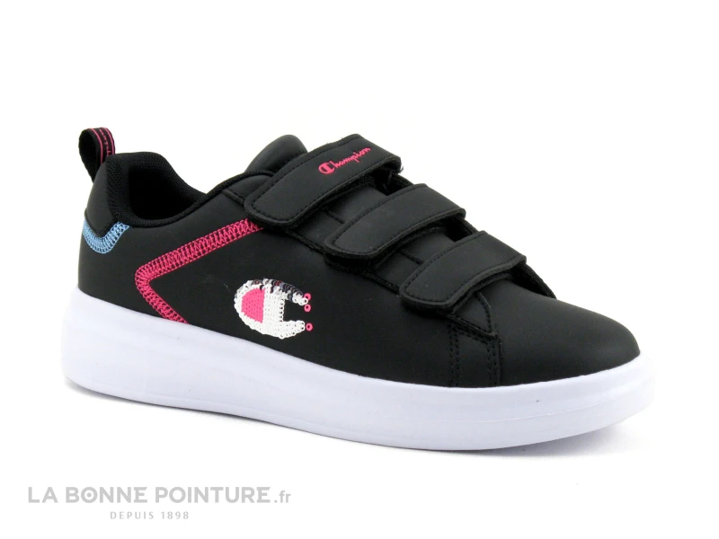 Champion ANGEL G GS Noir Rose Bleu - Sneakers Avec 3 Velcros – Image 5