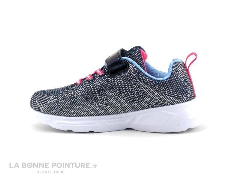 Champion WAVE G PS - Bleu Marine - Argent - Rose - Basket LED Fille – Image 3
