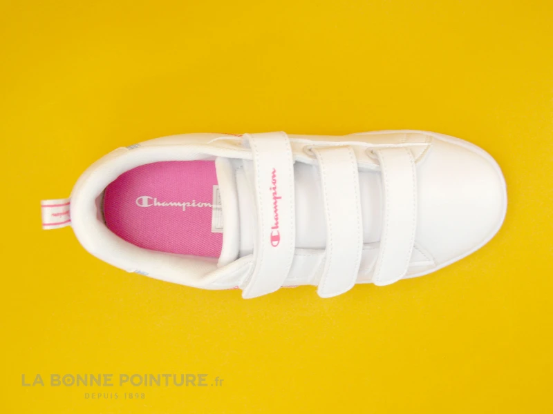 Champion ANGEL G GS Blanc - Sneakers Fille 3 Brides Velcro – Image 6
