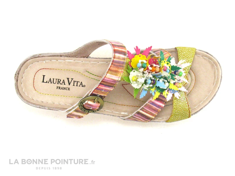 Laura Vita BRCUELO 242 Jaune Multicolore - Mule Femme – Image 6