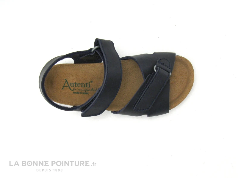 Autenti 713502 Bleu Marine - Sandale GARCON Avec Scratch – Image 5