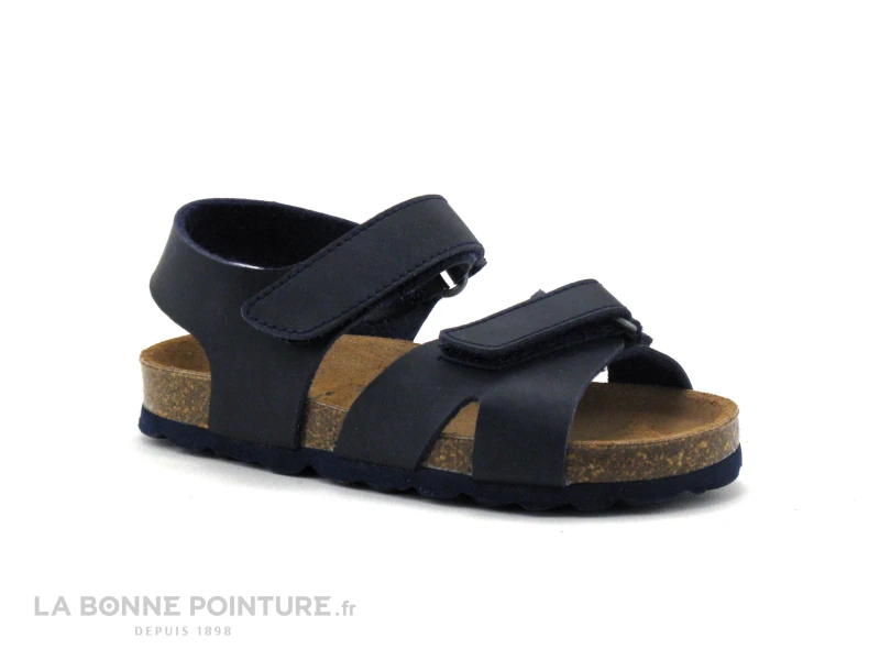 Autenti 713502 Bleu Marine - Sandale GARCON Avec Scratch