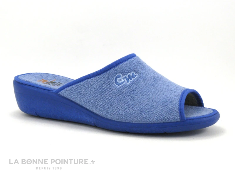 CM Confort 48750001 Bleu Ciel - Mule En Eponge Femme