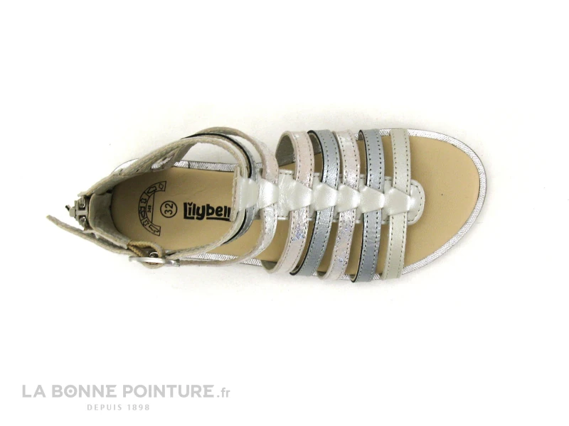 Lilybellule HIBELA Argent - Sandale Spartiate Fille – Image 6