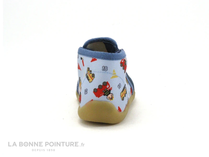Bellamy NINO Pompier Ciel - Chausson Montant BEBE – Image 4