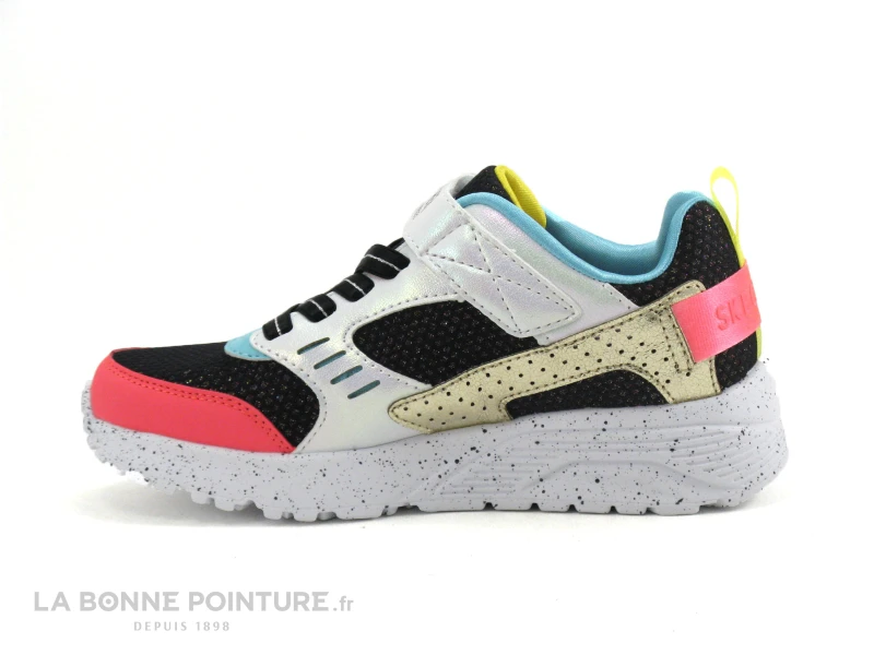 Skechers 310464L Uno Lite Gen Chill - Noir Blanc Multi - Basket Mode Fille – Image 2