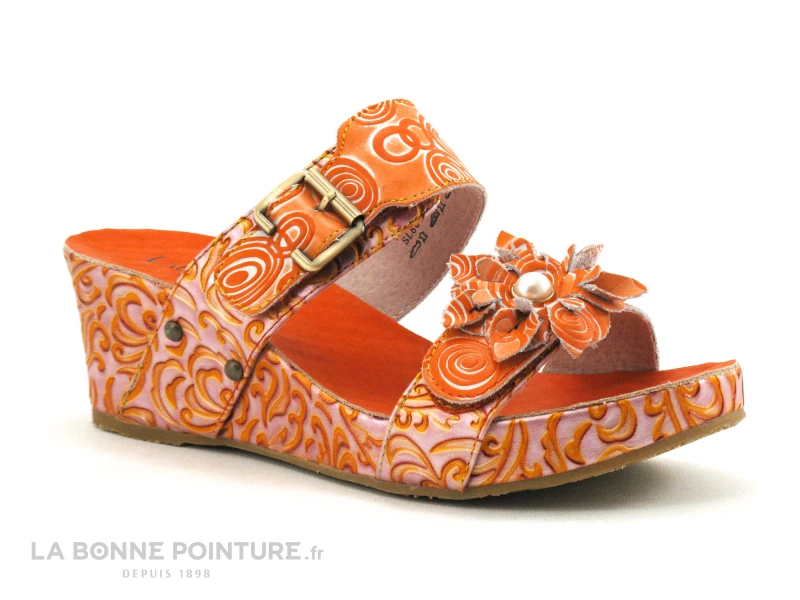Laura Vita FACDIAO 21 Orange - Mule Compensee – Image 5