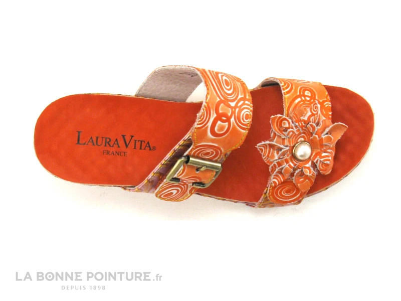 Laura Vita FACDIAO 21 Orange - Mule Compensee – Image 6