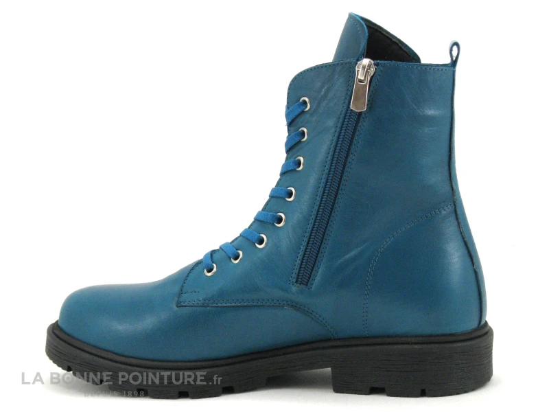 Andrea Conti 0020046891 - Topas - Bottine A Lacet Bleu Turquoise – Image 3