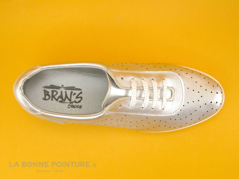 Brans 13316 - Argent - Basket Femme Semelle Compensee – Image 6