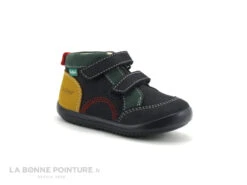Kickers KINOP - Marine Jaune Vert - 878660 - Chaussure Premiers Pas