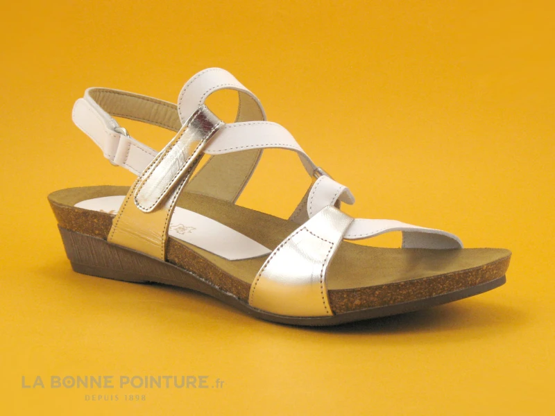 Xapatan 2164 Blanc Argent - Sandale Mode Confort Femme â Image 5