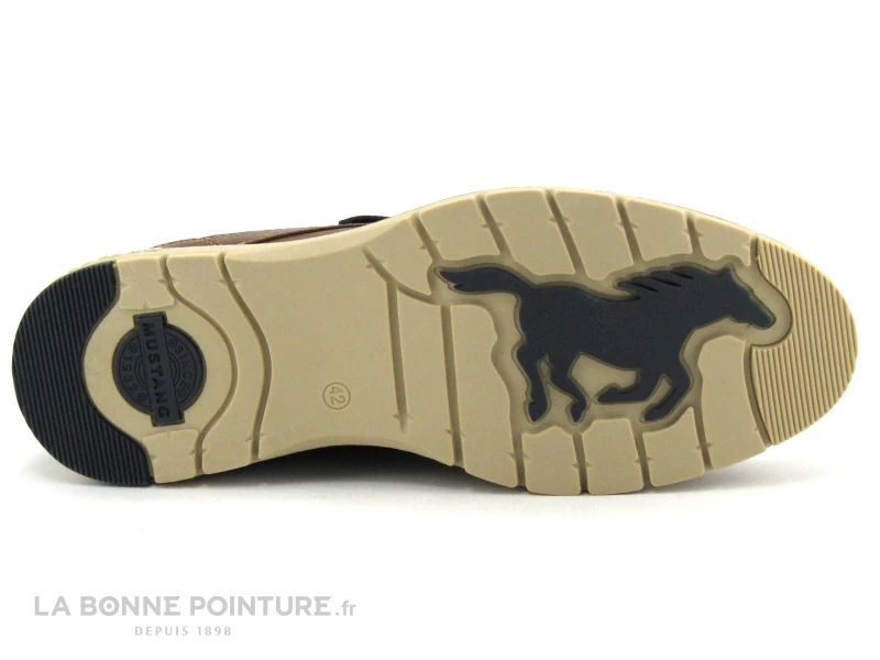 Mustang 4105 303 307 Cognac - Chaussure A Lacet Homme Marron Clair – Image 7