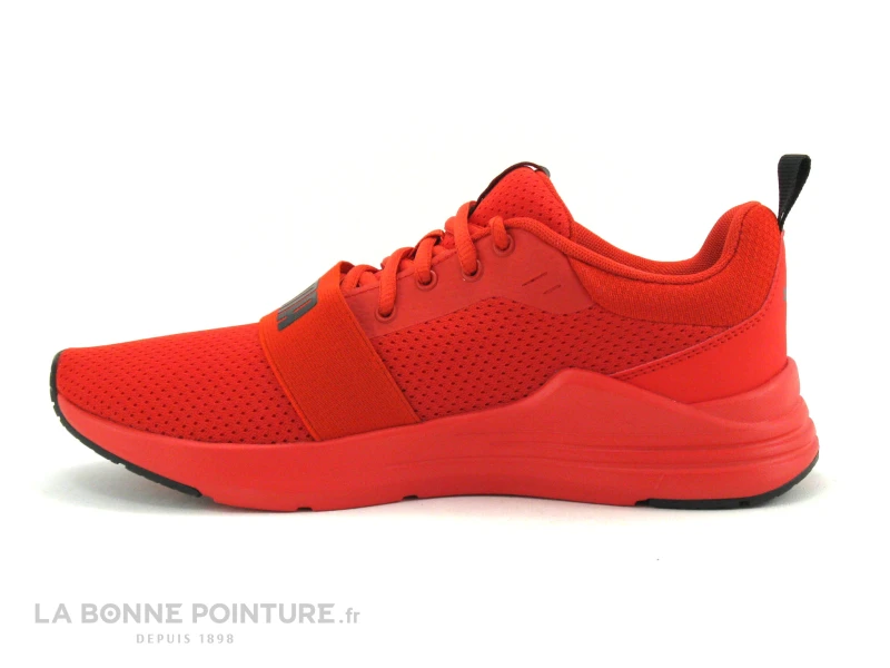 Puma WIRED RUN Red - Basket Rouge Avec Large Elastique JR – Image 3
