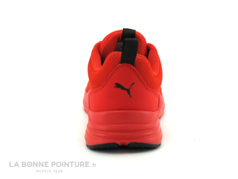Puma WIRED RUN Red - Basket Rouge Avec Large Elastique JR – Image 4