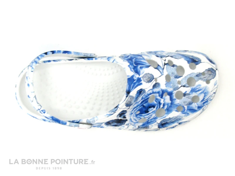 Woz Cheese Bluette - Bleu Blanc - Sabot Fleuri – Image 6