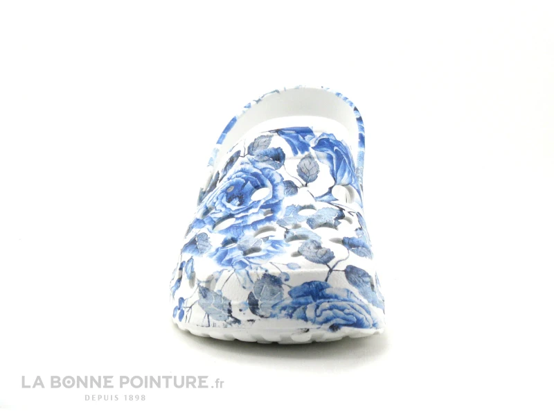 Woz Cheese Bluette - Bleu Blanc - Sabot Fleuri – Image 2