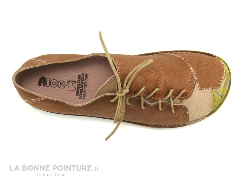 Alce Shoes 9058 - Marron Beige - Lacet Lateral - Chaussure Basse F – Image 6