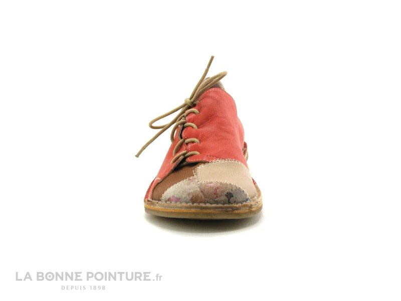 Alce Shoes 9058 - Rouge - Beige - Lacet Lateral - Chaussure Basse F – Image 2