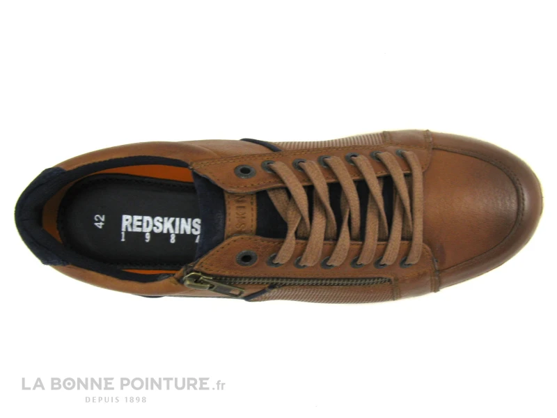 Redskins DISTRAIT NO841LN-351 Cognac Marron - Basket Ville Homme – Image 6