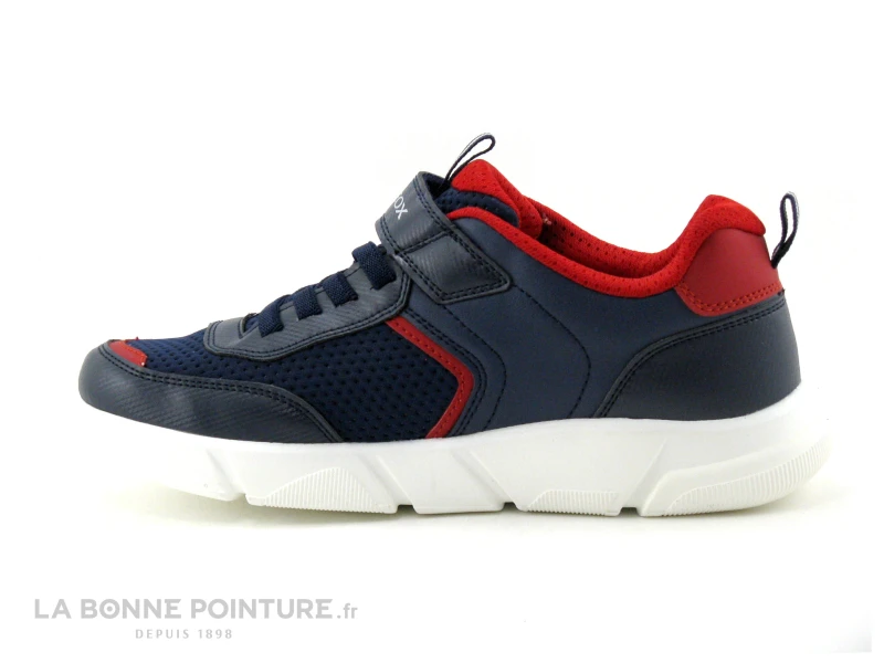 Geox SVETH Navy Red - J166PA - Basket GARCON Elastique Et Velcro – Image 3