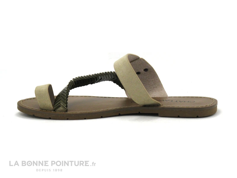 Chattawak MAGNOLIA Taupe - Laniere Bronze Metal - Tong Femme – Image 3