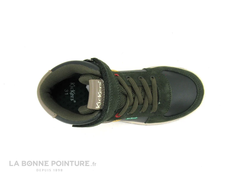 Kickers KICKALIEN Kaki Jaune Taupe - 910873 - Sneakers Montante â Image 6
