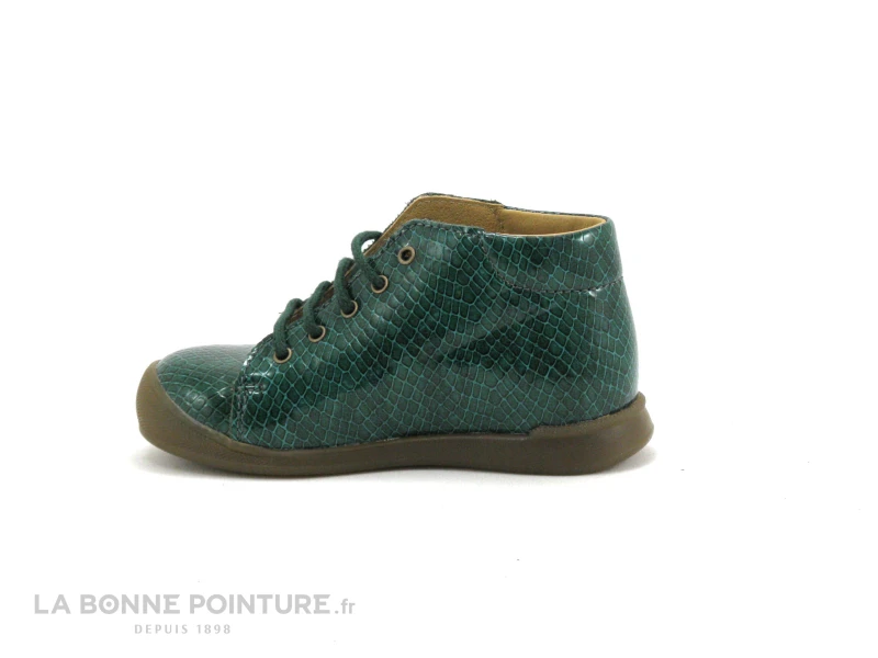 Bopy UVELI - Vert Croco - Chaussure Montante Fille Vernie – Image 3