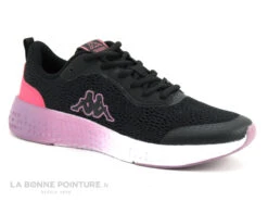 Kappa BERKAT 331D67W A48 Black Fuchsia Geranio - Sneakers Femme