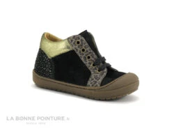 Bopy JEANETTE Noir - Chaussure Montante Premiers Pas Fille