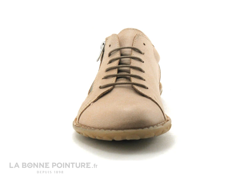 Alce Shoes 9123 - Beige - Lacet Coton - Zip - Chaussure Basse – Image 2