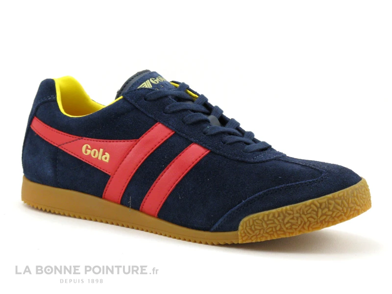 Gola HARRIER Suede Navy Red Sun - Basket Bleu Marine - Rouge – Image 5
