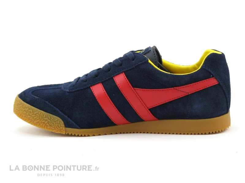 Gola HARRIER Suede Navy Red Sun - Basket Bleu Marine - Rouge – Image 3