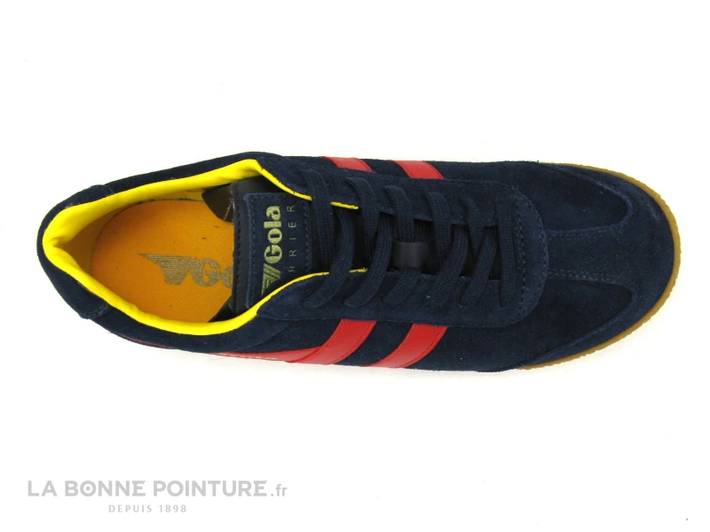 Gola HARRIER Suede Navy Red Sun - Basket Bleu Marine - Rouge – Image 6