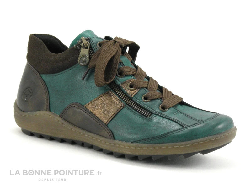 Remonte 1481-12 Bleu Et Marron - Chaussure Montante Femme