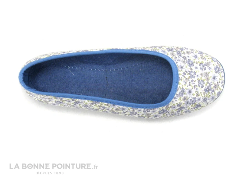 RYB 600 CANDY DUC - Bleu Fleuri - Chausson Ballerine Femme – Image 3