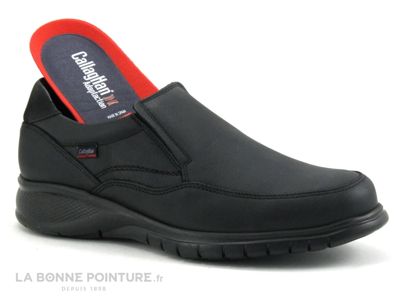 Callaghan 12701 Noir - Mocassin Confort Homme Cuir Noir – Image 5