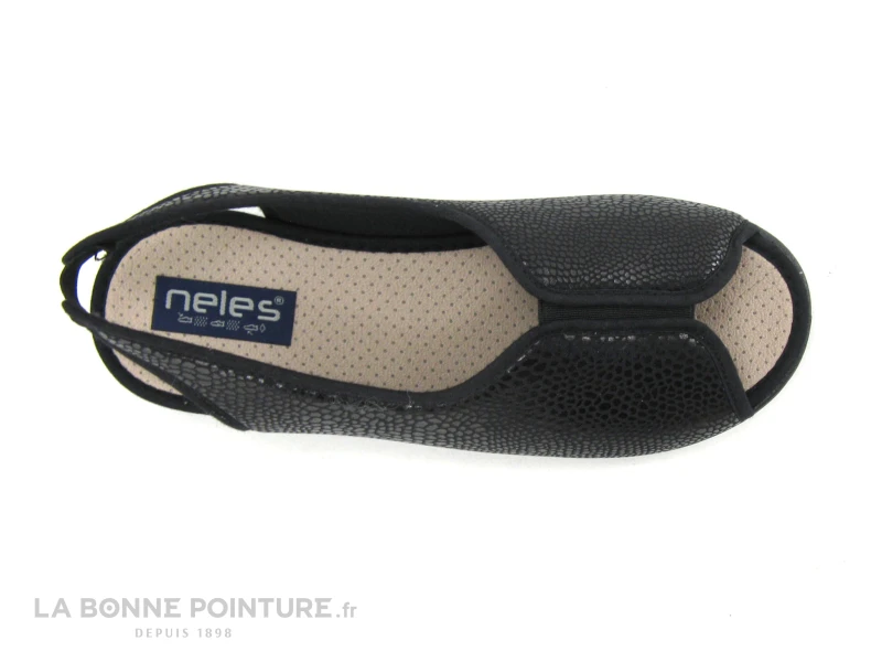 Neles ROPAFA Noir Brillant - Pantoufle Bride Arriere – Image 6