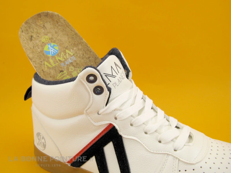 Alma Planete VULCANO Montant Blanc - Basket Montante Blanche Homme – Image 5