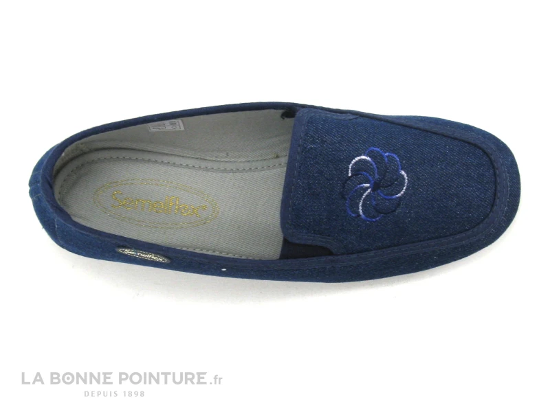 Semelflex Marie Lise - Bleu Jeans - Chausson Femme – Image 6