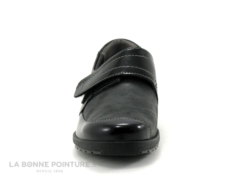 Suave LONDON 8010T - Noir - Noir Verni - Chaussure Femme Avec Velcro – Image 2