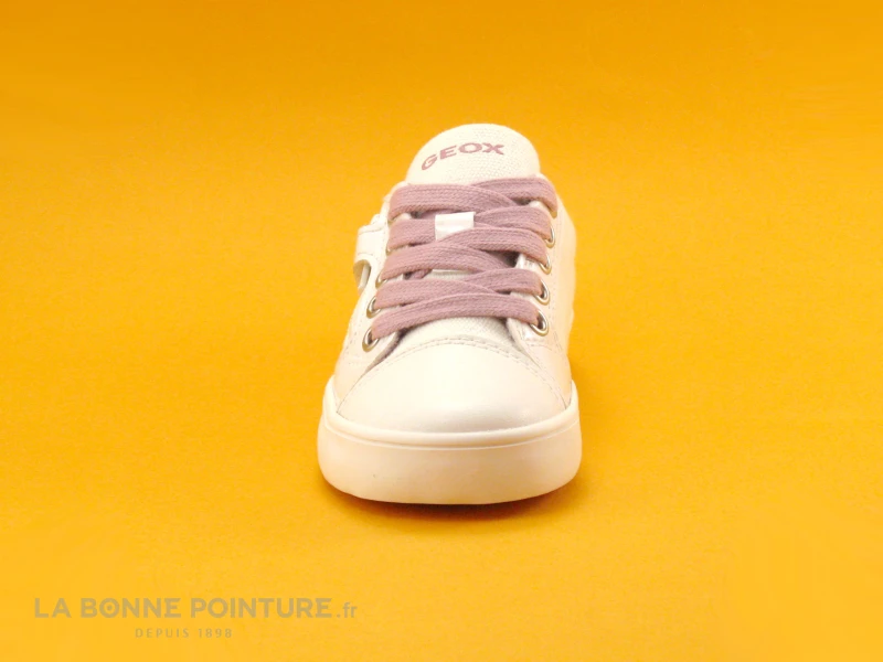 Geox SP GISLI J024NB Blanc Rose Love - Basket Fille – Image 2