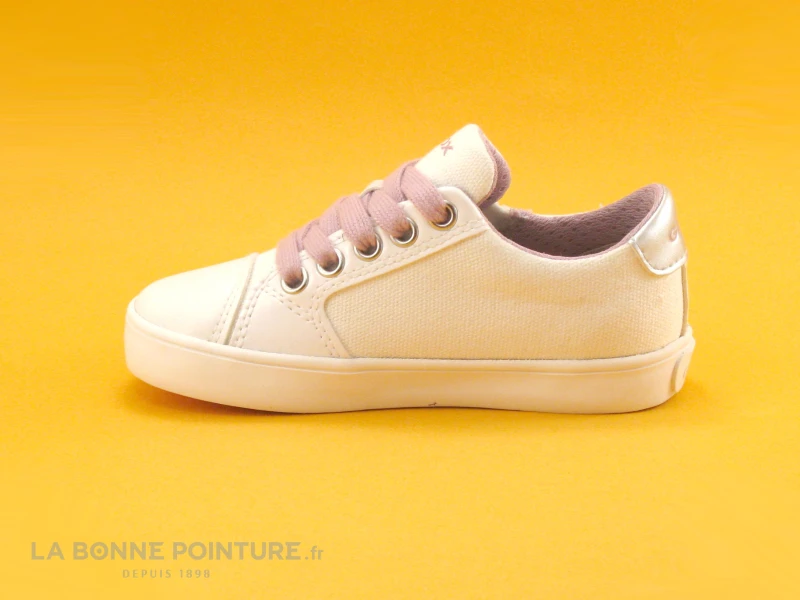 Geox SP GISLI J024NB Blanc Rose Love - Basket Fille – Image 3