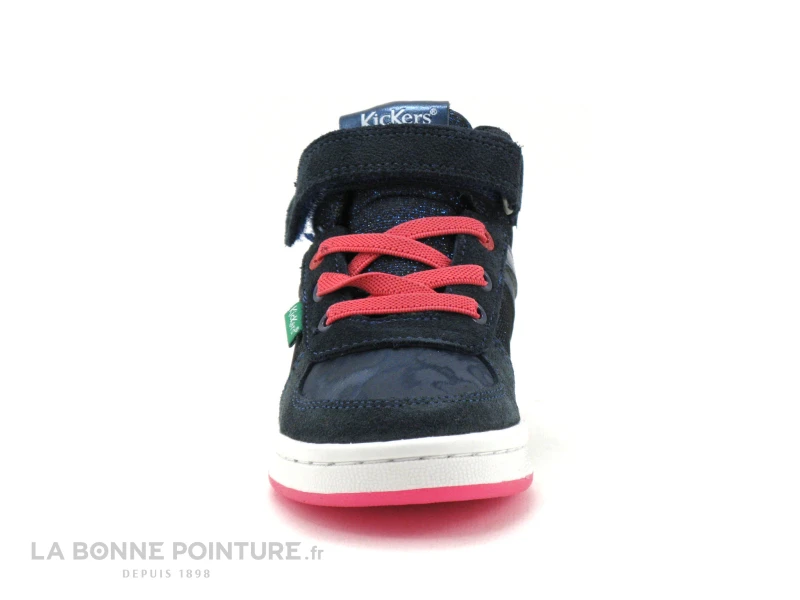 Kickers BILBON Marine Bleu Glitter 664562 - Basket Montante Fille – Image 2