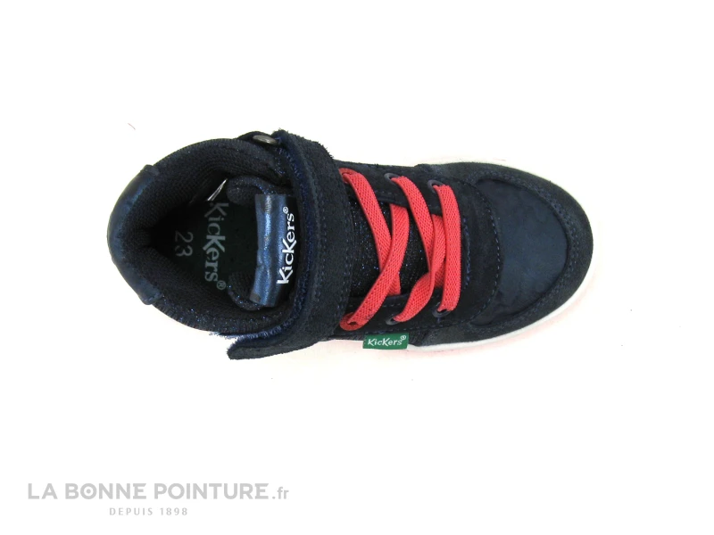 Kickers BILBON Marine Bleu Glitter 664562 - Basket Montante Fille – Image 6