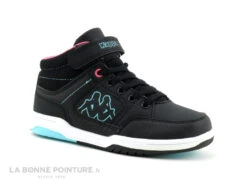 Kappa KASH Black Azur 3112XSW - Basket Montante GARCON